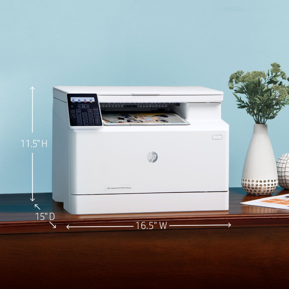 HP - LaserJet Pro MFP M182nw Wireless Color All-In-One Laser Printer-White