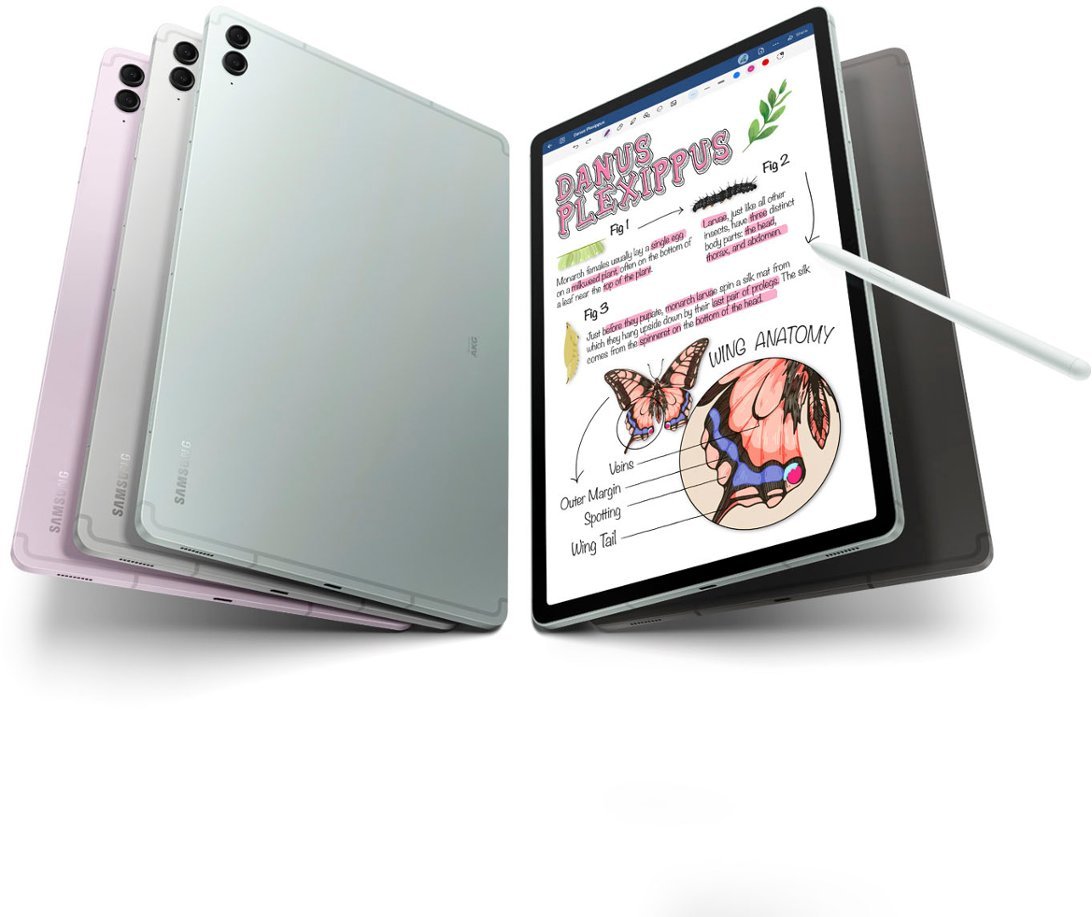 Samsung - Galaxy Tab S9 FE+ - 12.4" 128GB - Wi-Fi - with S-Pen - Lavender-12.4 inches-12 GB Memory-128 GB-Lavender