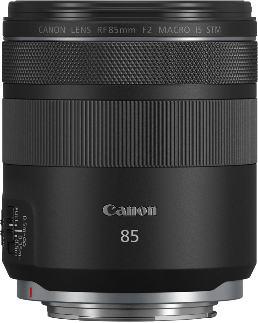 Canon - RF85mm F2 Macro IS STM Medium Telephoto Lens for EOS R-Series Cameras - Black-Black