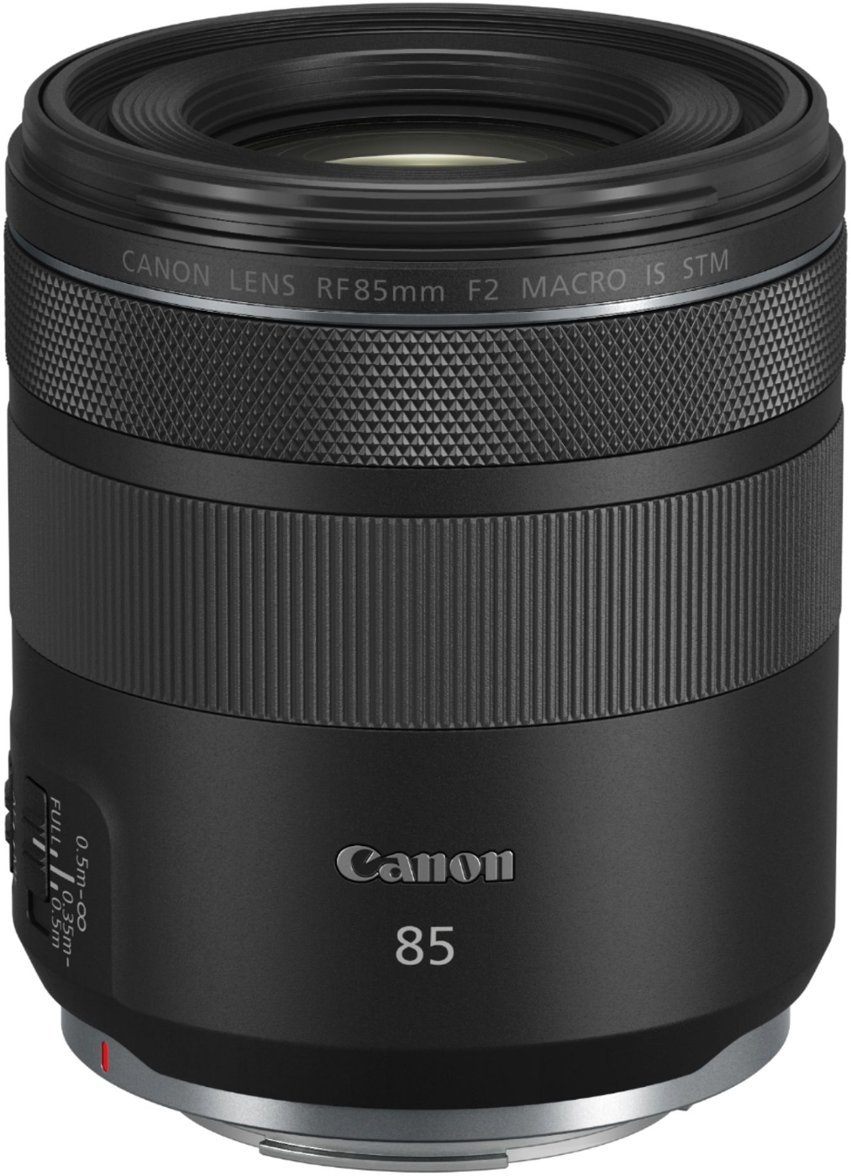 Canon - RF85mm F2 Macro IS STM Medium Telephoto Lens for EOS R-Series Cameras - Black-Black