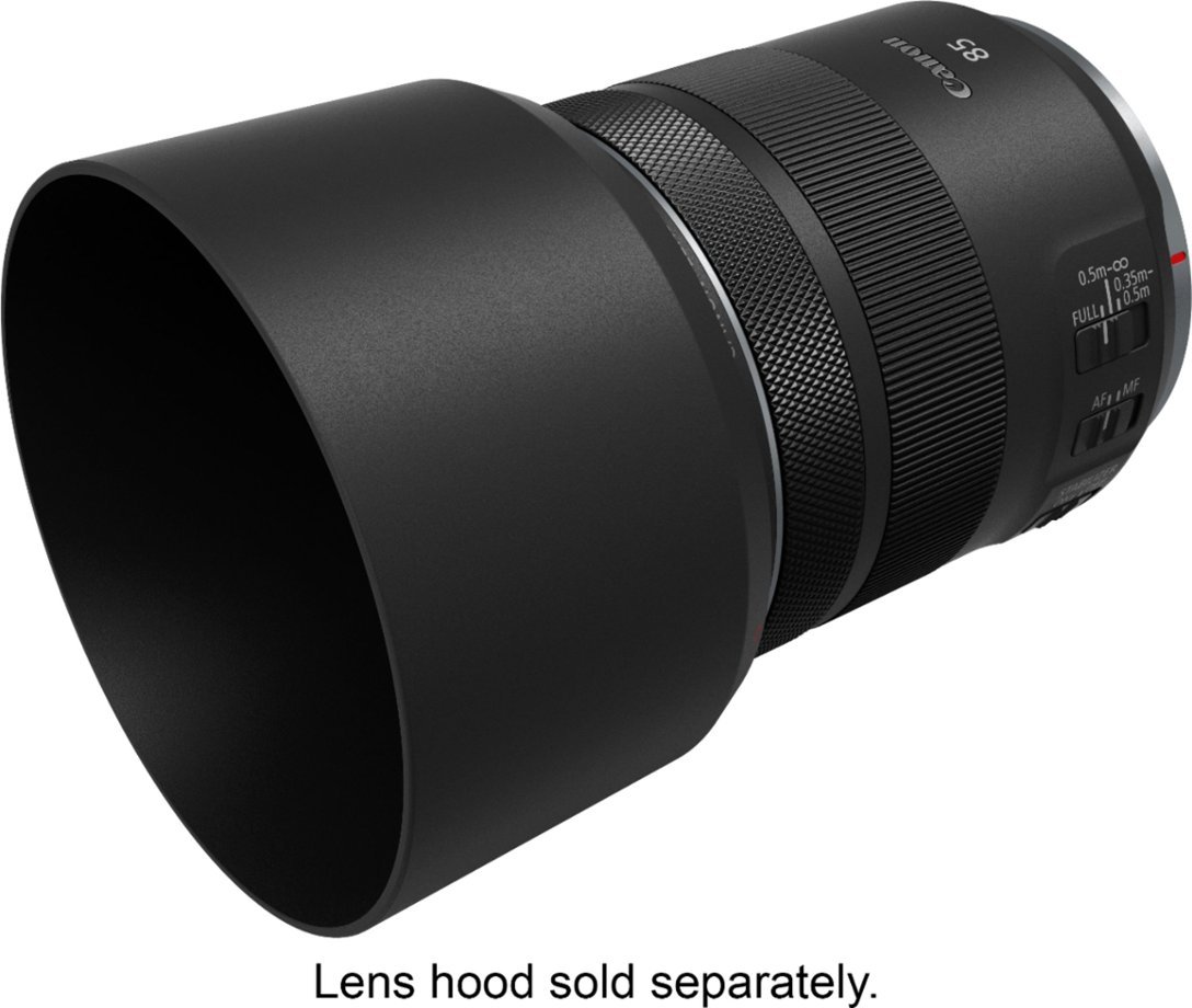 Canon - RF85mm F2 Macro IS STM Medium Telephoto Lens for EOS R-Series Cameras - Black-Black