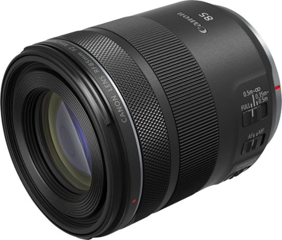 Canon - RF85mm F2 Macro IS STM Medium Telephoto Lens for EOS R-Series Cameras - Black-Black