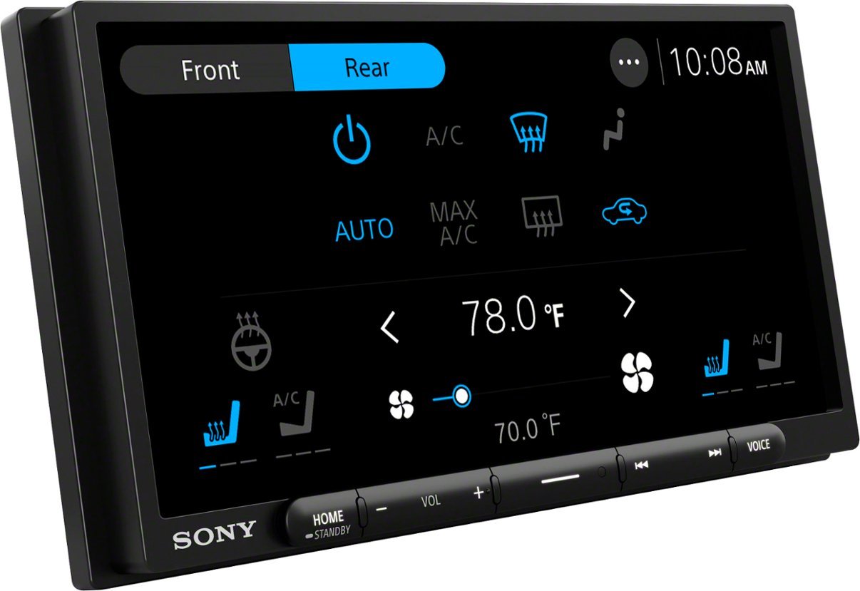 Sony - 7" Wireless Apple CarPlay and Android Auto Digital Media Receiver Maestro Compatible - Black-Black