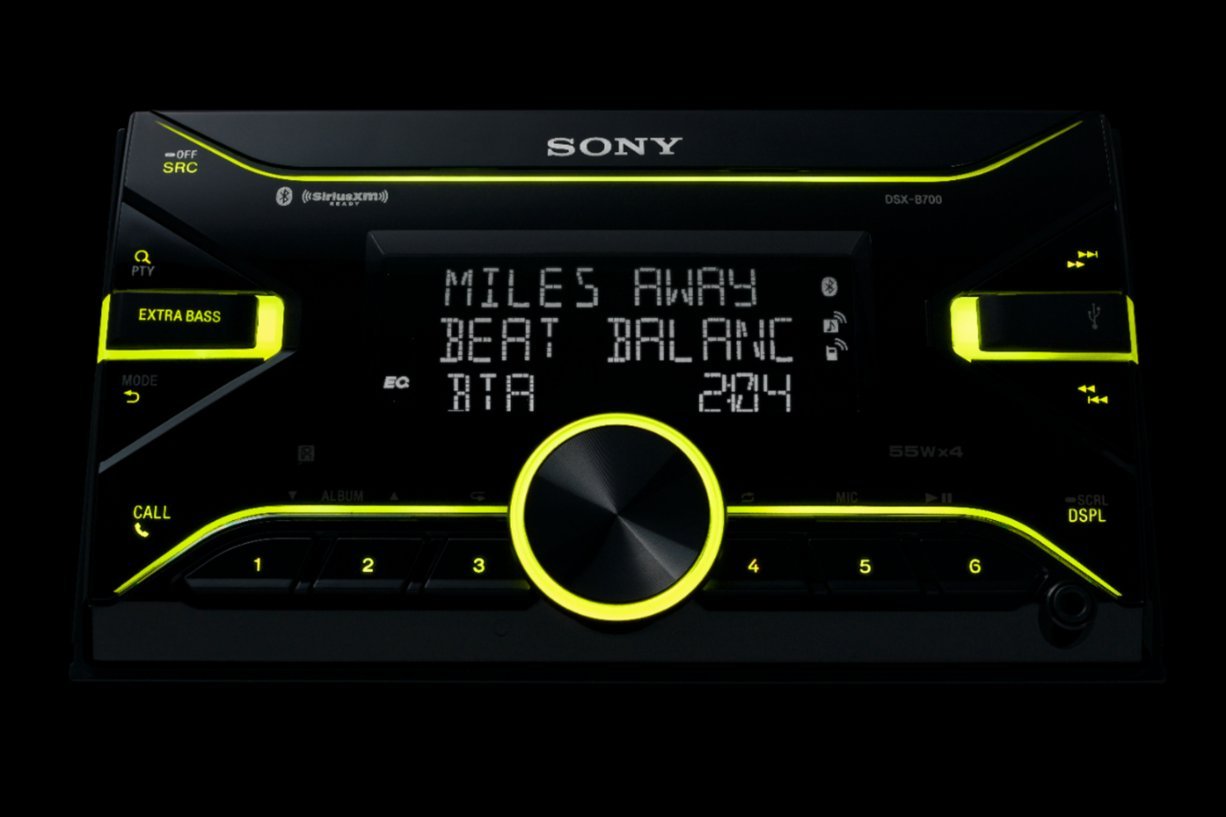 Sony - Built-in Bluetooth - In-Dash Digital Media Receiver - Black-Black