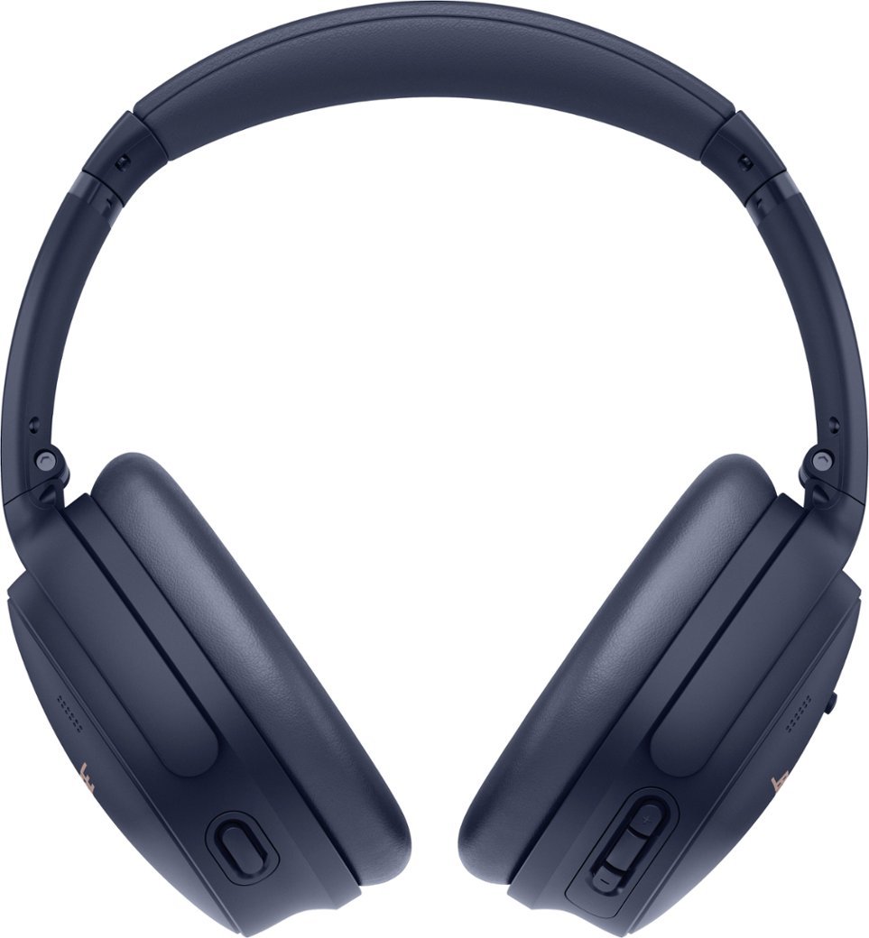 Bose - QuietComfort 45 Wireless Noise Cancelling Over-the-Ear Headphones - Midnight Blue-Midnight Blue