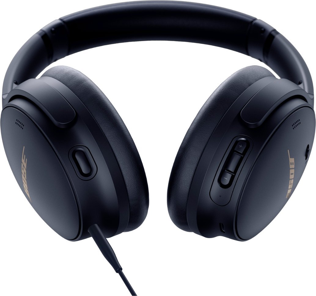 Bose - QuietComfort 45 Wireless Noise Cancelling Over-the-Ear Headphones - Midnight Blue-Midnight Blue