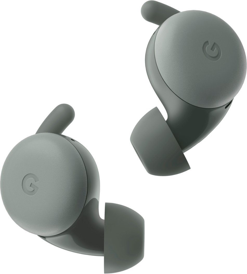 Google - Geek Squad Certified Refurbished Pixel Buds A-Series True Wireless In-Ear Headphones - Olive-Olive