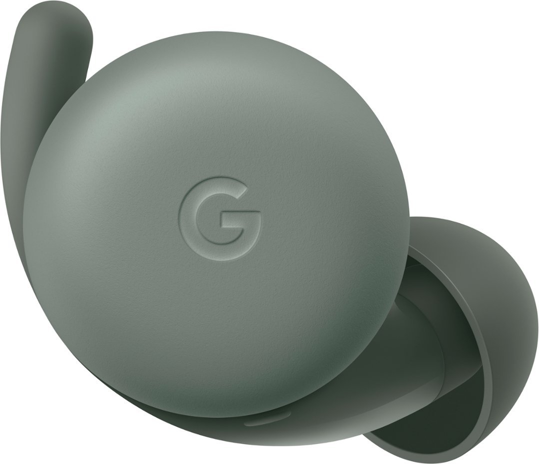 Google - Geek Squad Certified Refurbished Pixel Buds A-Series True Wireless In-Ear Headphones - Olive-Olive