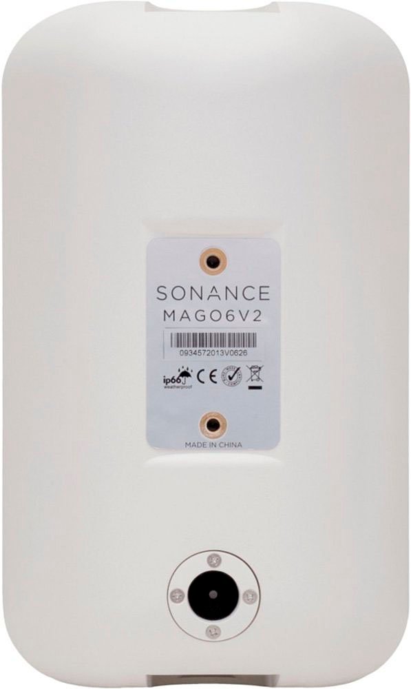 Sonance - MAGO6SYSV3 - Mag Series 2.0-Ch. Outdoor Speaker System Powered By Sonos® (Each) - Paintable White-Paintable White