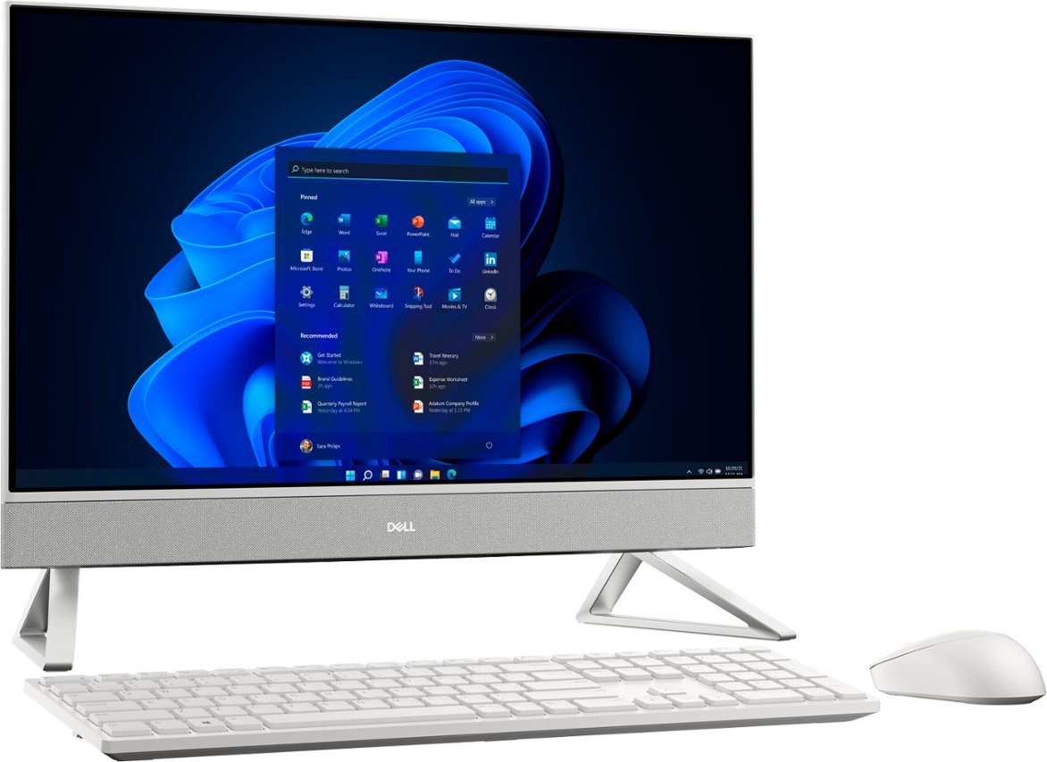 Dell - Inspiron 24" Touch screen All-In-One - Intel Core i5 - 8GB Memory - 256GB SSD - White - Pearl White-Intel 12th Generation Core i5-8 GB Memory-256 GB-Pearl White
