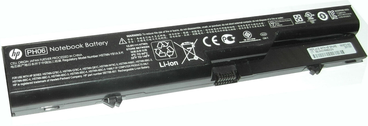 DENAQ - 6-Cell Lithium-Ion Battery for Select HP ProBook Laptops