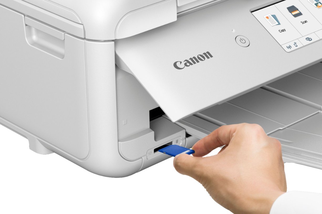 Canon - PIXMA TS9521C Wireless All-In-One Printer - White-White