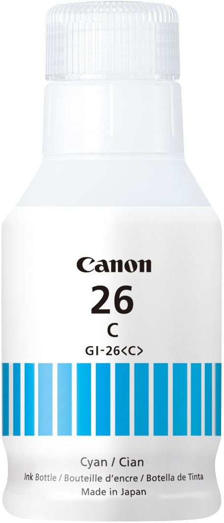 Canon - Mega Tank GI-26 Ink Bottle - Pigment Cyan-Pigment Cyan