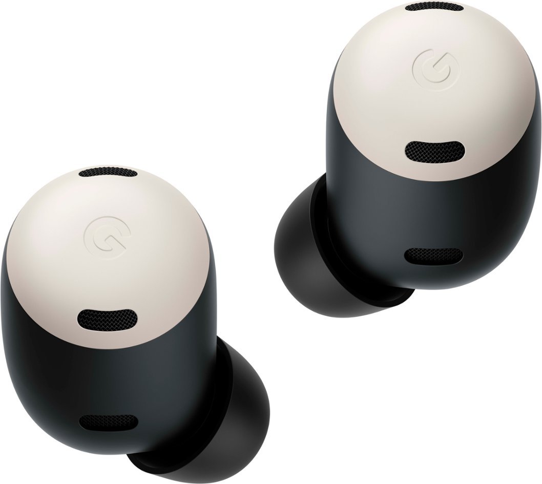 Google - Geek Squad Certified Refurbished Pixel Buds Pro True Wireless Noise Cancelling Earbuds - Porcelain-Porcelain