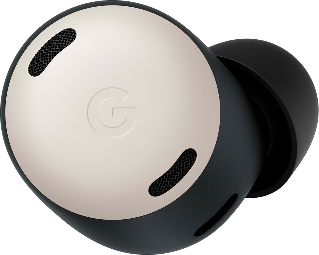 Google - Geek Squad Certified Refurbished Pixel Buds Pro True Wireless Noise Cancelling Earbuds - Porcelain-Porcelain