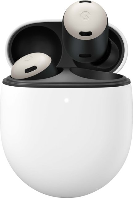 Google - Geek Squad Certified Refurbished Pixel Buds Pro True Wireless Noise Cancelling Earbuds - Porcelain-Porcelain