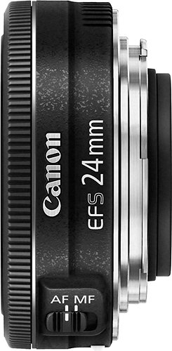 Canon - EF-S24mm F2.8 STM Standard Prime Lens for EOS DSLR Cameras - Black-Black