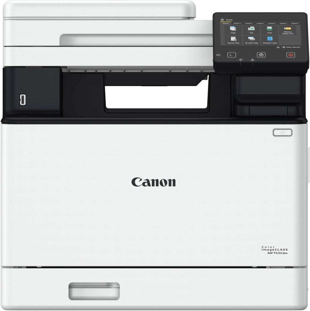 Canon - imageCLASS MF753Cdw Wireless Color All-In-One Laser Printer with Fax - White-White