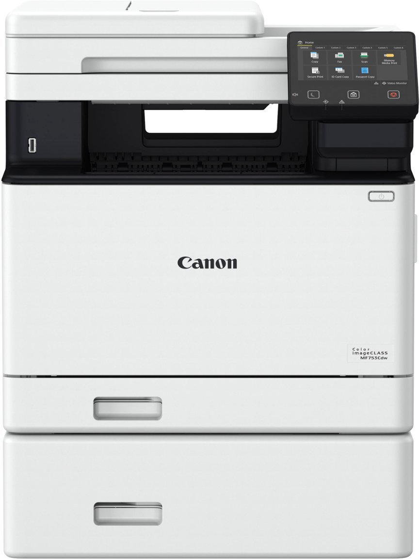 Canon - imageCLASS MF753Cdw Wireless Color All-In-One Laser Printer with Fax - White-White