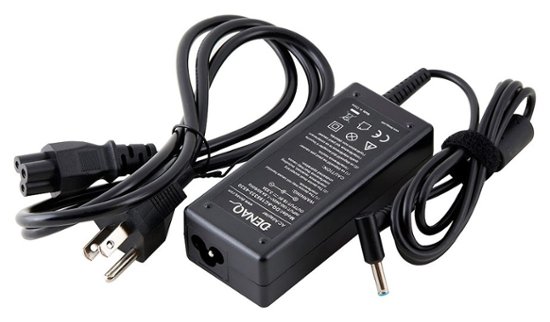 DENAQ - AC Adapter for Select HP Laptops - Black-Black