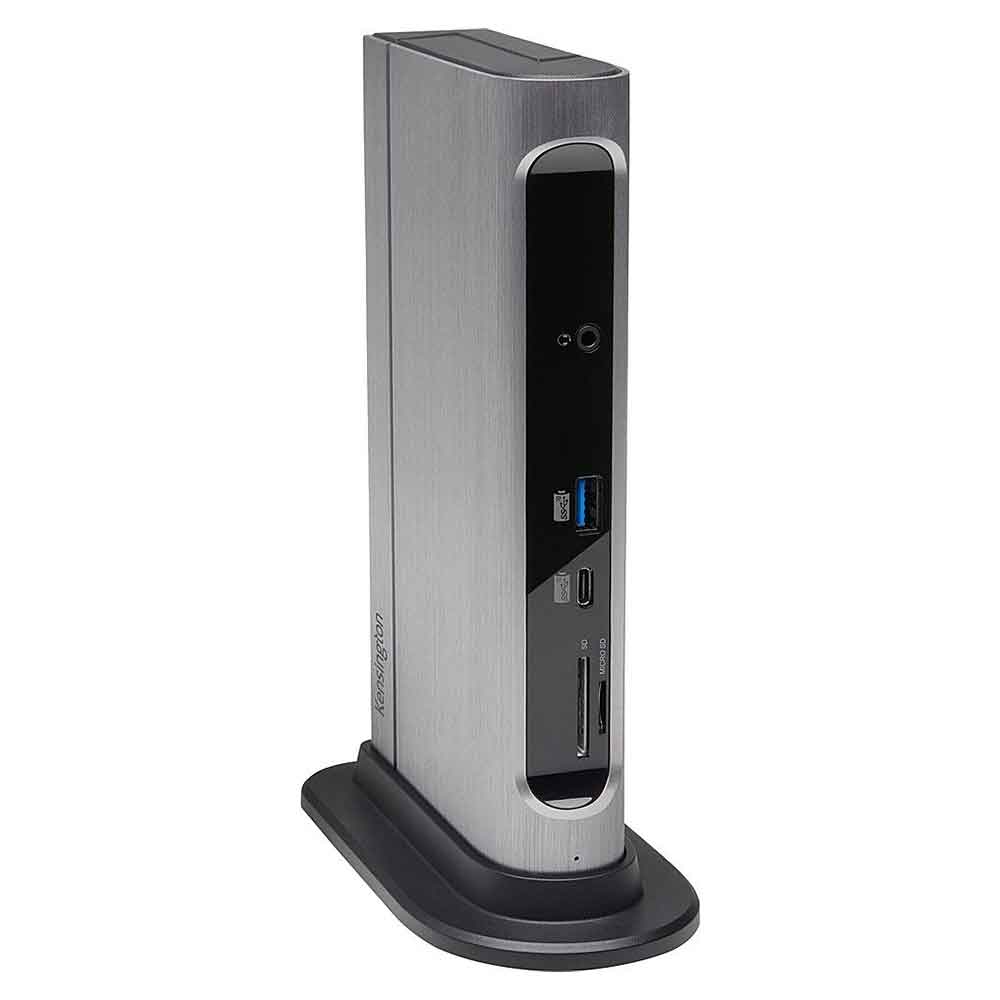 Kensington - SD5600T Docking Station USB Type C - Black, Silver-Black, Silver