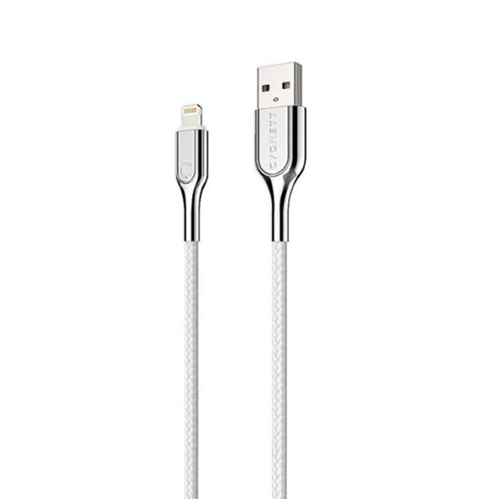 Cygnett - Armored Lightning to USB-A Charge and Sync Cable (6 Feet) - White-White