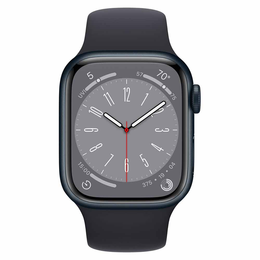 Apple Watch Series 8 Gps Cellular 45Mm Aluminum Case With Midnight Sport Band Sm Midnight-Midnight