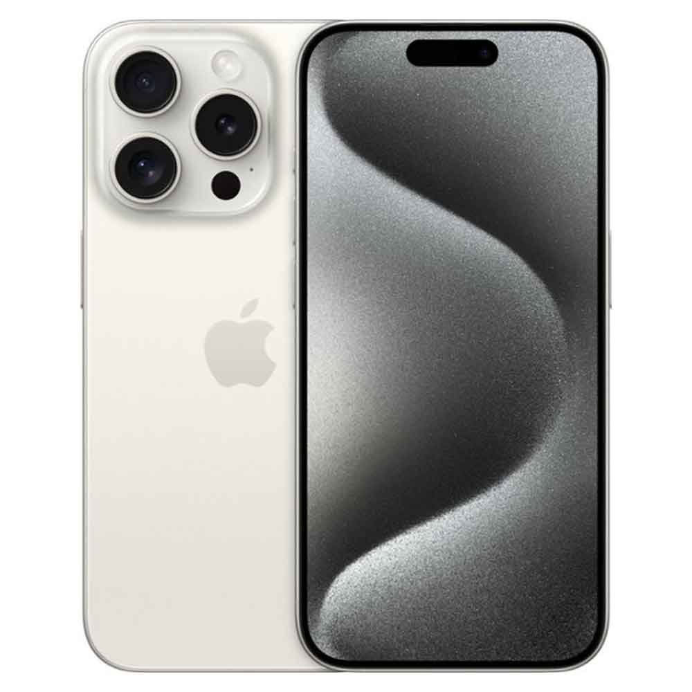 Apple - iPhone 15 Pro 1TB - White Titanium (AT&T)-8 GB Memory-1000 GB-White Titanium