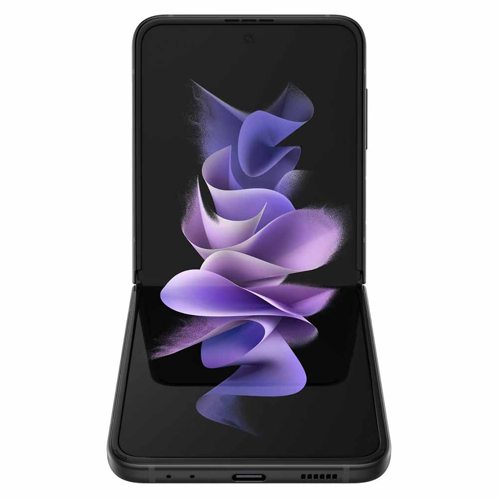 Samsung - Galaxy Z Flip3 5G 128GB (Unlocked) - Phantom Black-8 GB Memory-128 GB-Phantom Black