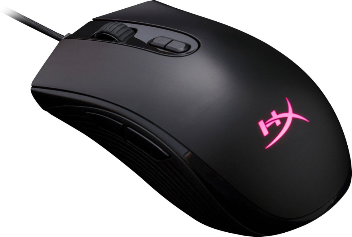 HyperX - Pulsefire Core Wired Optical Gaming Mouse with RGB Lighting - Black-Black