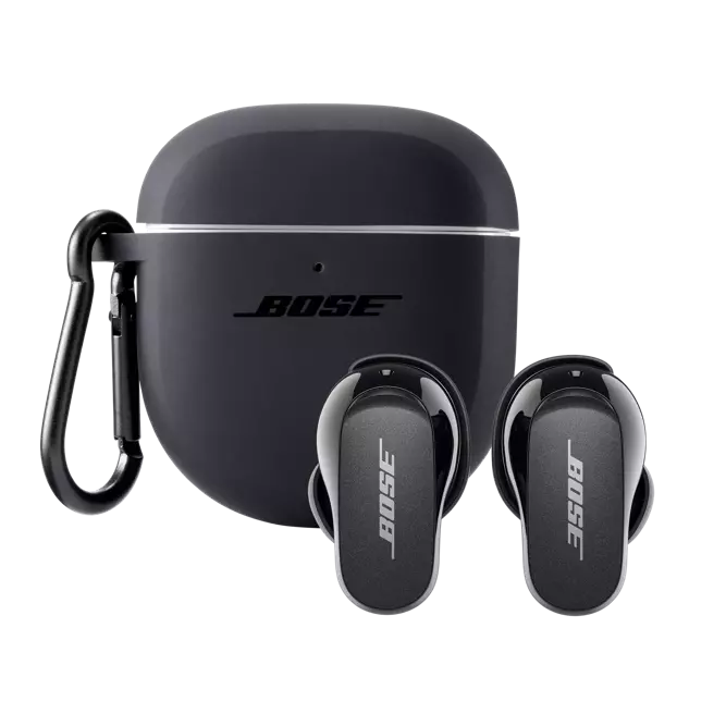 Bose - QuietComfort Earbuds II True Wireless Noise Cancelling In-Ear Headphones -Angora Blue-Angora Blue