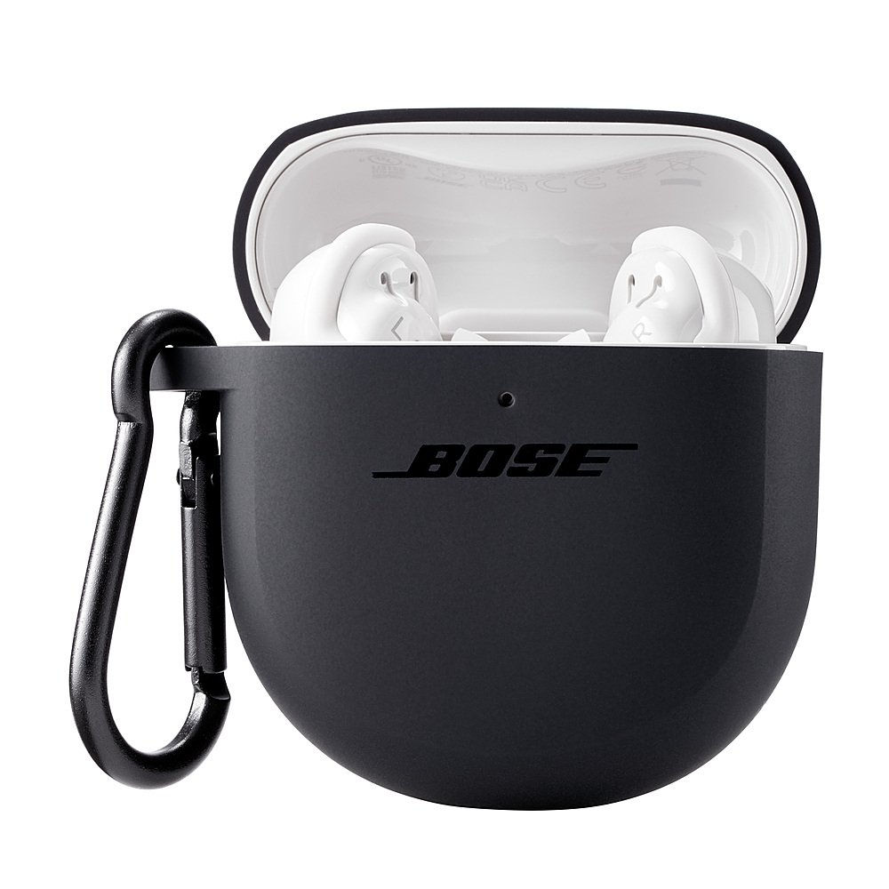 Bose - Silicone Case Cover for QuietComfort Earbuds II - Triple Black-Triple Black