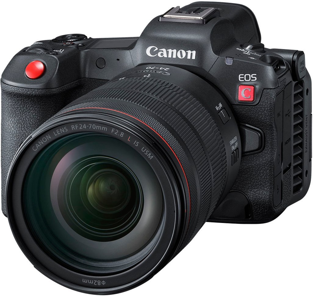 Canon - EOS R5 C 8K Video Mirrorless Cinema Camera with RF 24-70 f/2.8 L IS USM Lens - Black-Black