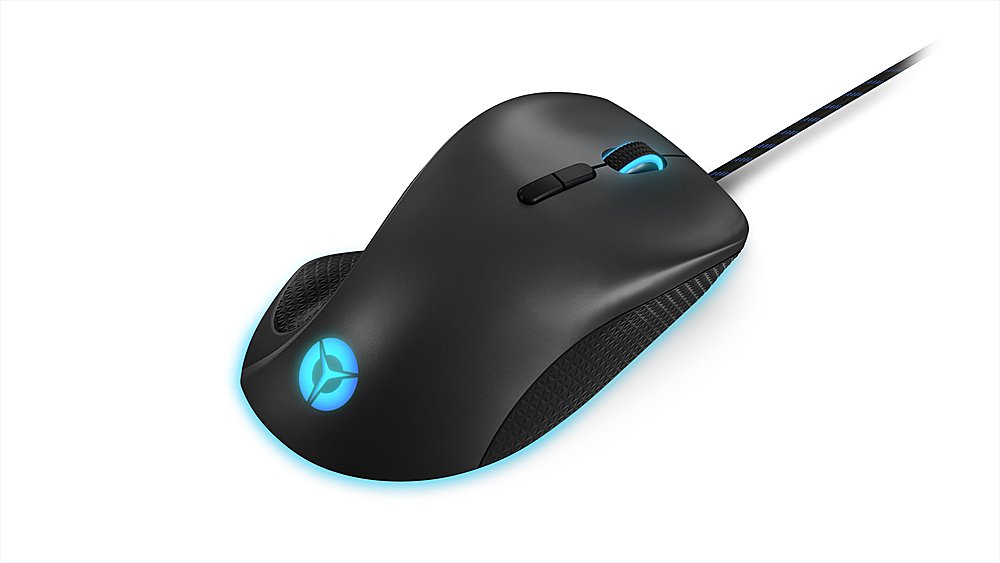 Lenovo - Legion M500 RGB Wired Optical Gaming Mouse with RGB Lighting - Black-Black