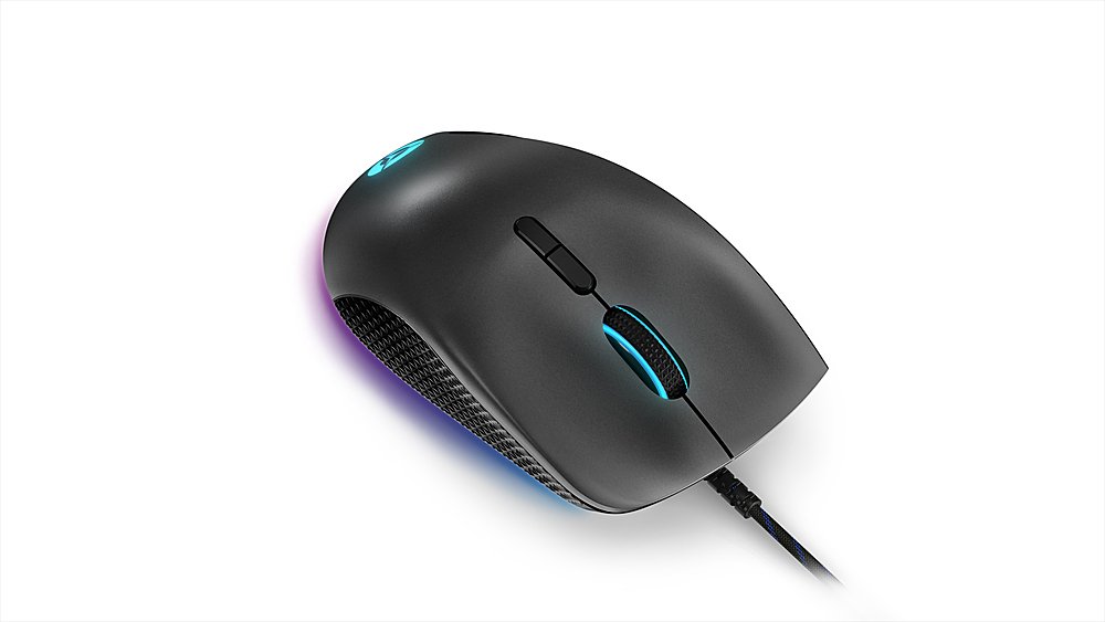 Lenovo - Legion M500 RGB Wired Optical Gaming Mouse with RGB Lighting - Black-Black