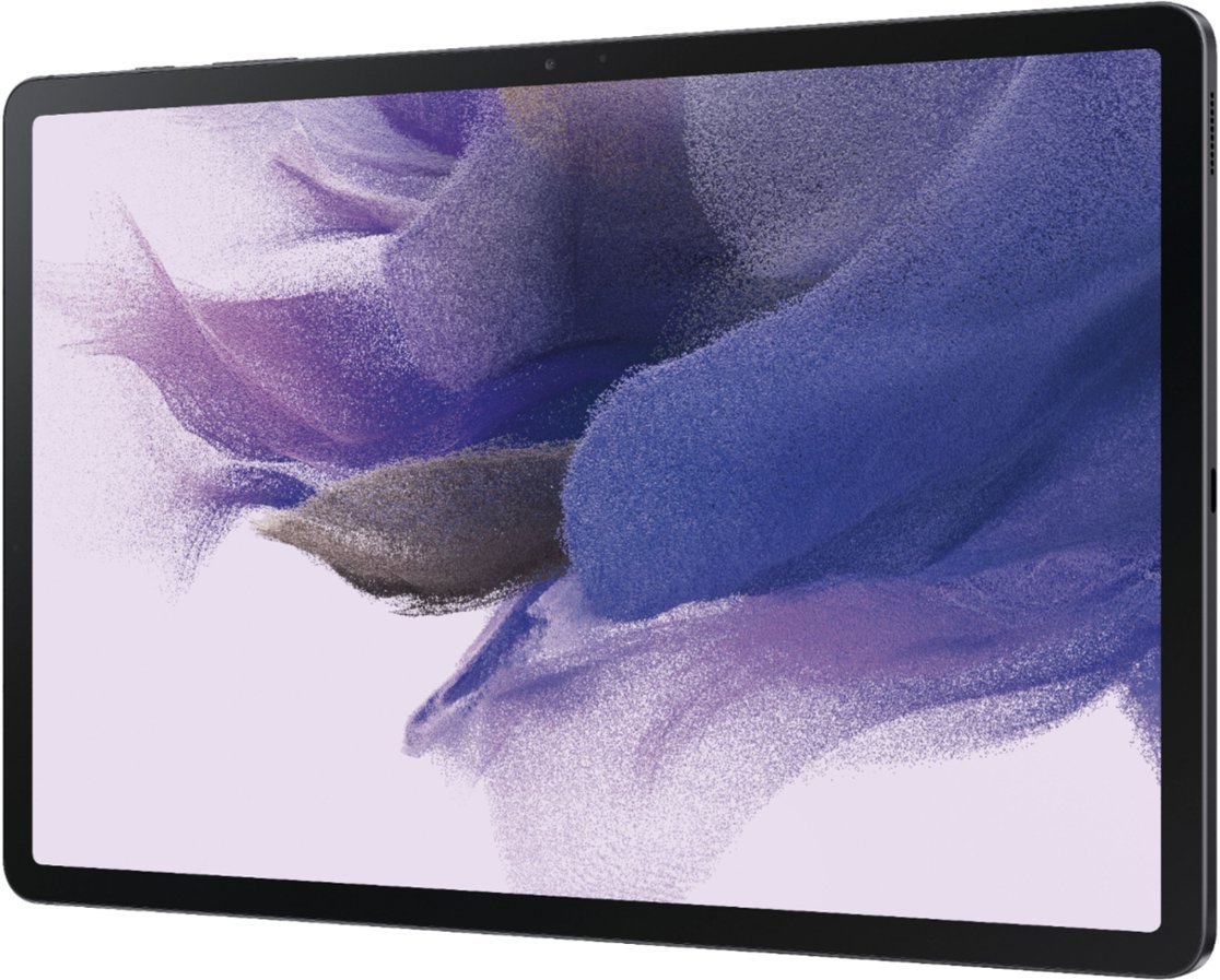 Samsung - Galaxy Tab S7 FE - 12.4" 128GB - Wi-Fi - with S-Pen - Mystic Black-6 GB Memory-128 GB-Mystic Black