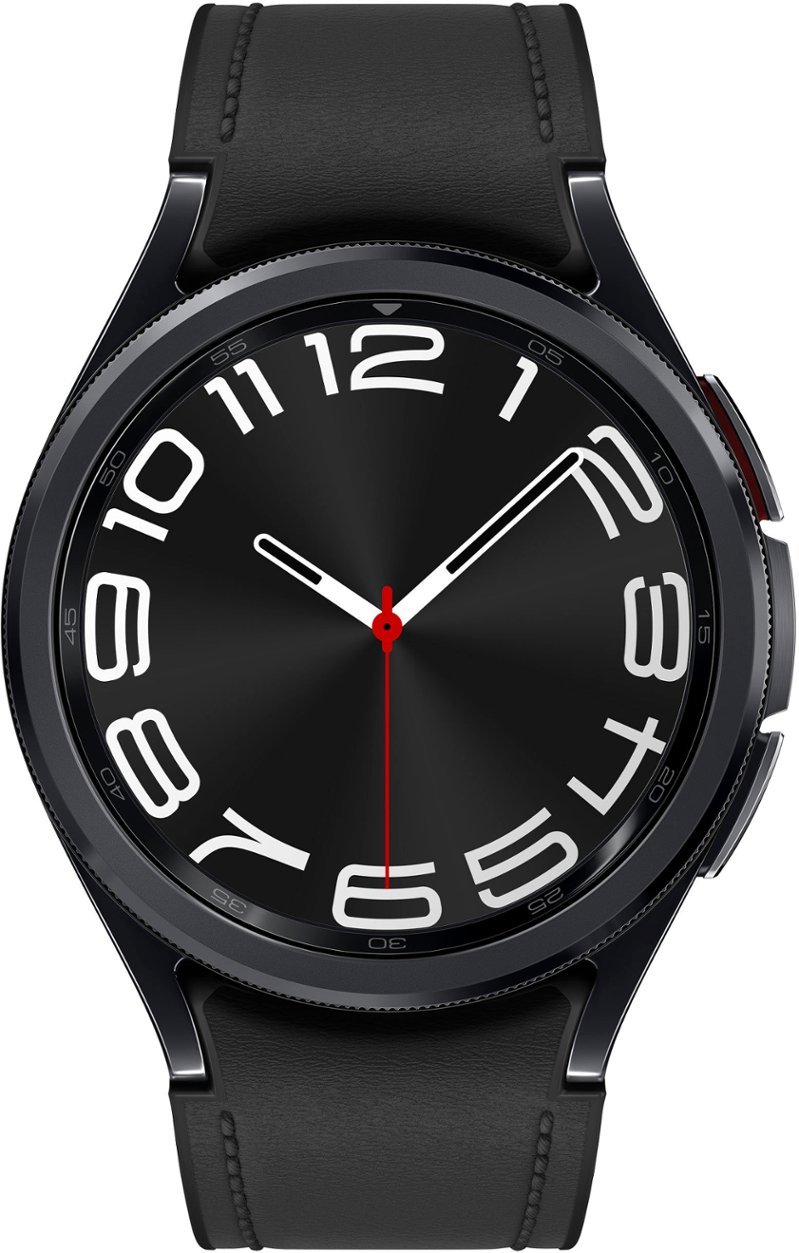 Samsung - Galaxy Watch6 Classic Stainless Steel Smartwatch 43mm BT - Black-43 millimeters-Black