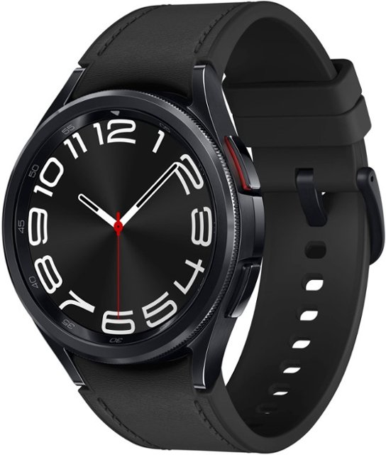 Samsung - Galaxy Watch6 Classic Stainless Steel Smartwatch 43mm BT - Black-43 millimeters-Black