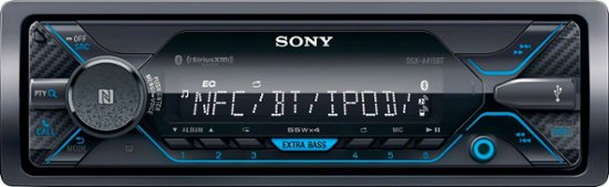 Sony - In-Dash Digital Media Receiver - Built-in Bluetooth - Satellite Radio-ready - Sony - In-Dash Digital Media Receiver - Built-in Bluetooth - Satellite Radio-ready - Black-Black