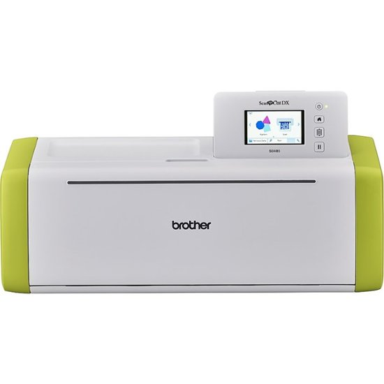 Brother - ScanNCut DX SDX85 Electronic Cutting Machine with Built-in Scanner - White/Green-White/Green