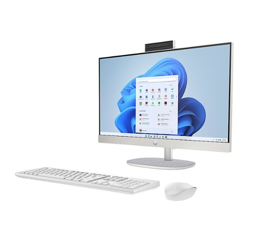 HP - 23.8"  Touch-Screen  All-In-One - Intel Core  i7-1355U - 16GB Memory - 512GB SSD - Shell White-Intel 13th Generation Core i7-16 GB Memory-512 GB-Shell White