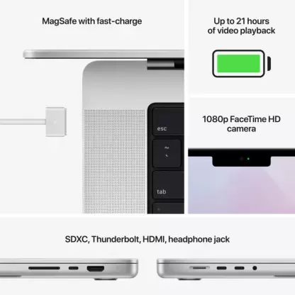 Apple - MacBook Pro 16" Laptop - M2 Pro chip - 16GB Memory - 1TB SSD (Latest Model) - Silver-Apple M2 Pro-16 GB Memory-1TB SSD-Silver