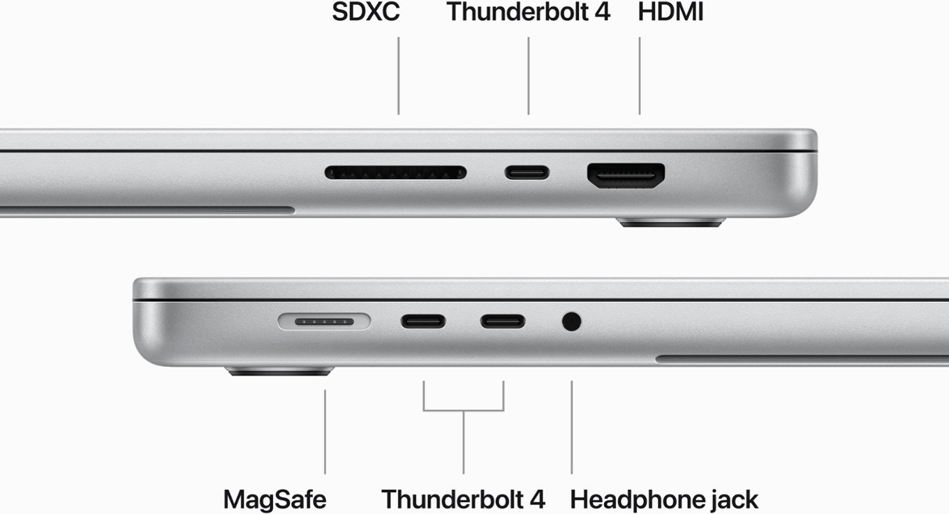 Apple - MacBook Pro 16" Laptop - M3 Pro chip - 18GB Memory - 18-core GPU - 512GB SSD (Latest Model) - Silver-Apple M3 Pro-18 GB Memory-512 GB-Silver