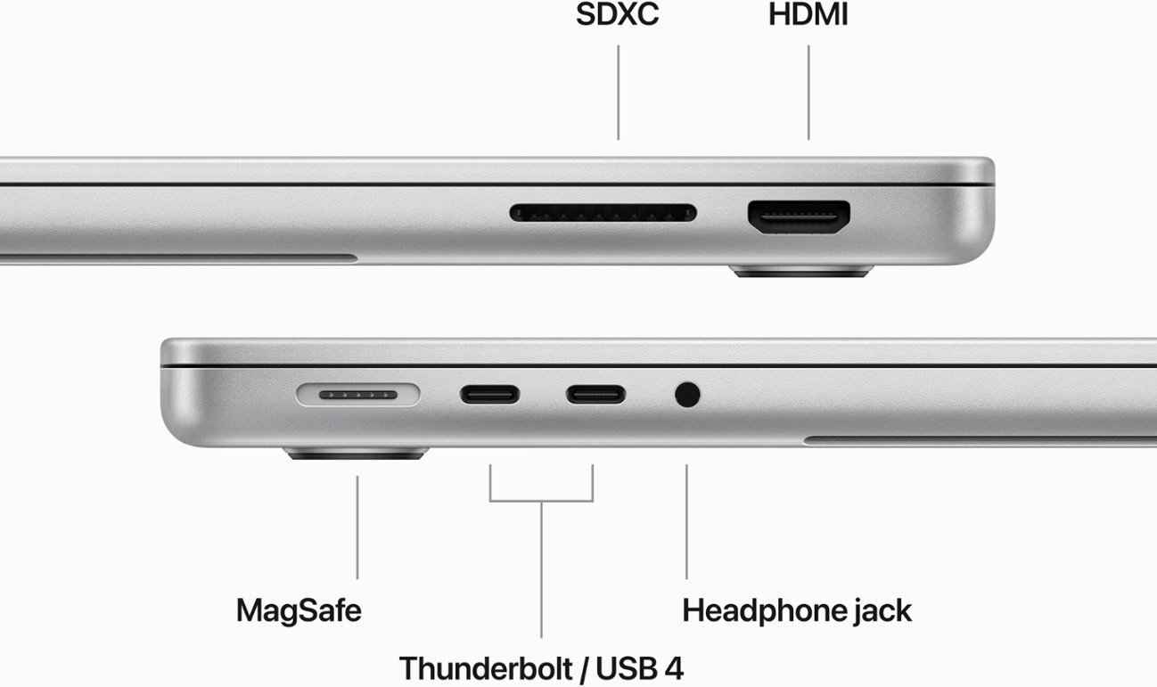 Apple - MacBook Pro 14" Laptop - M3 chip - 8GB Memory - 10-core GPU - 512GB SSD (Latest Model) - Silver-Apple M3-8 GB Memory-512 GB-Silver