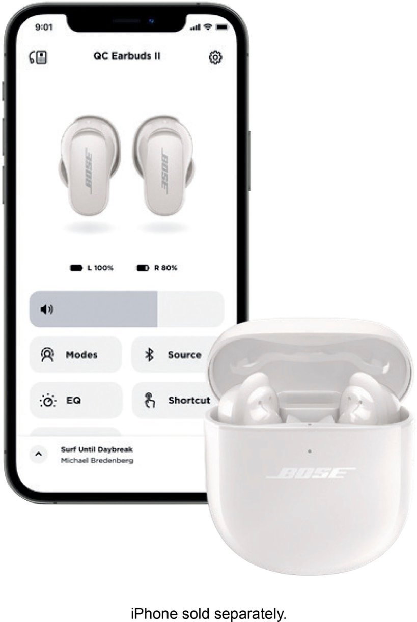 Bose - QuietComfort Earbuds II True Wireless Noise Cancelling In-Ear Headphones - Soapstone-Soapstone