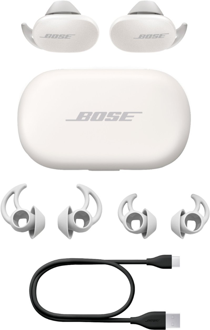 Bose - QuietComfort Earbuds True Wireless Noise Cancelling In-Ear Earbuds - Soapstone-Soapstone