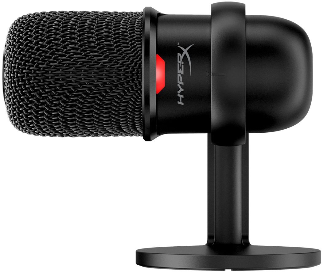 HyperX - Solo Cast Wired Cardioid USB Condenser Gaming Microphone-Black