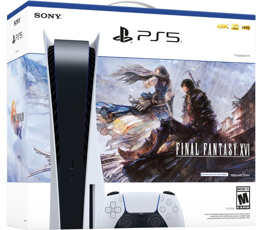 Sony - PlayStation 5 Console – FINAL FANTASY XVI Bundle - White-White