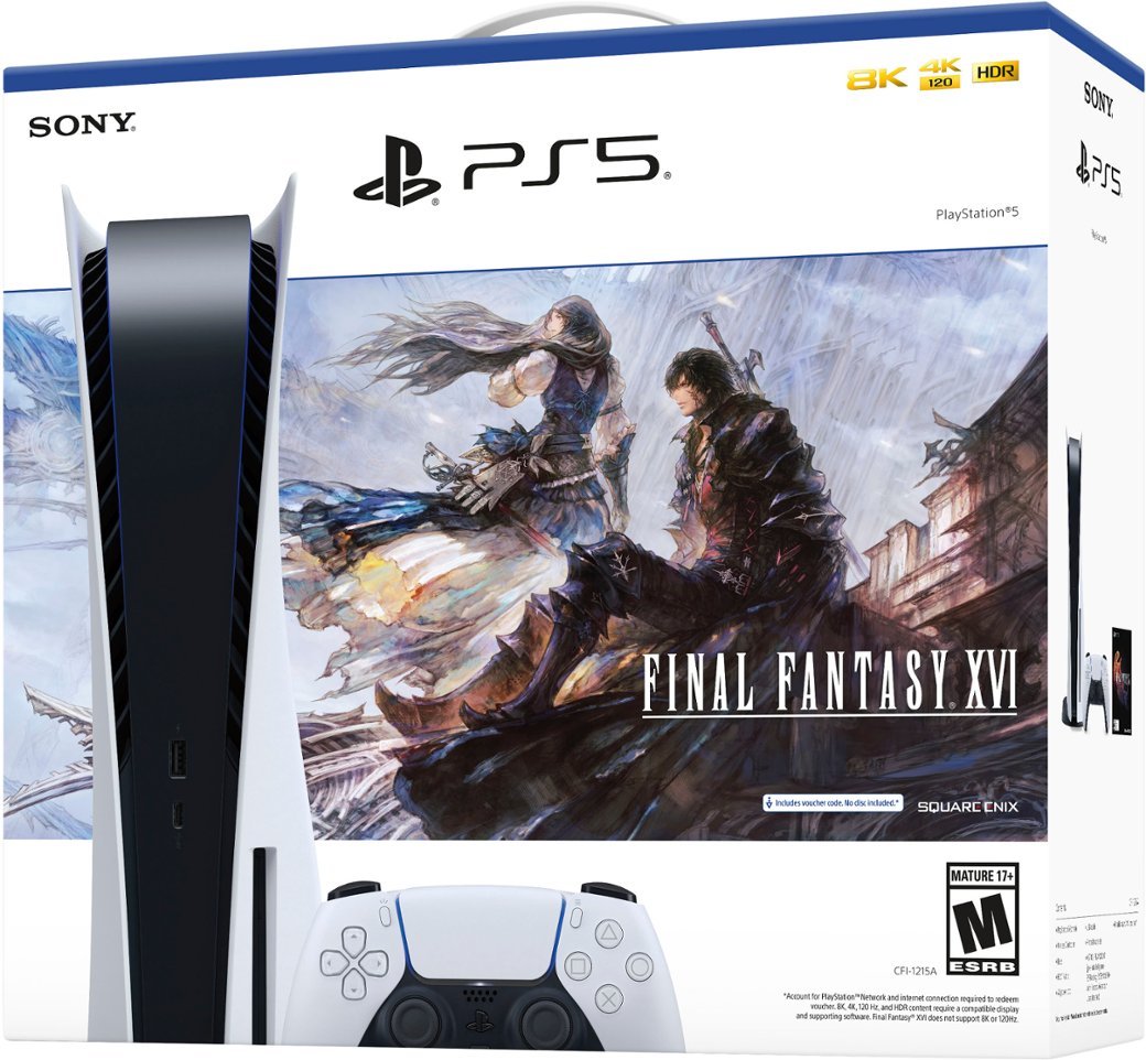 Sony - PlayStation 5 Console – FINAL FANTASY XVI Bundle - White-White