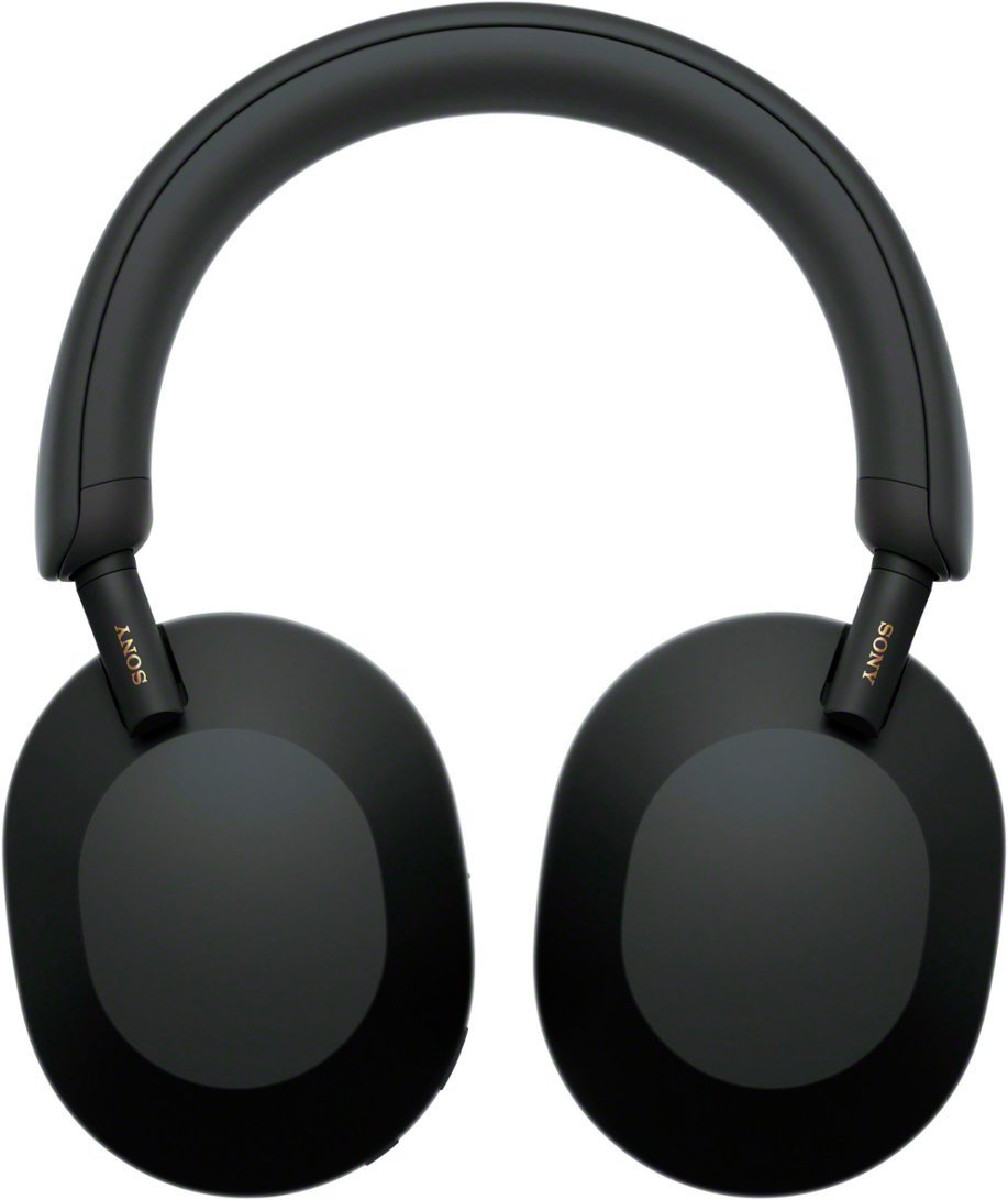 Sony - WH1000XM5 Wireless Noise-Canceling Over-the-Ear Headphones - Black-Black